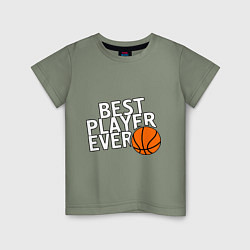 Детская футболка Best player ever.(Лучший игрок всех времен)