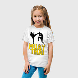 Футболка хлопковая детская Muay Thai, цвет: белый — фото 2