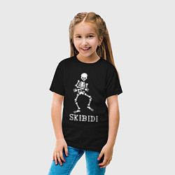 Футболка хлопковая детская Little Big: Skibidi, цвет: черный — фото 2