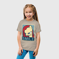 Футболка хлопковая детская MLP: Smile, цвет: миндальный — фото 2