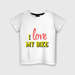 Детская футболка I love my bike