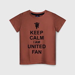 Детская футболка Keep Calm & United fan