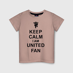 Детская футболка Keep Calm & United fan