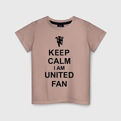 Детская футболка Keep Calm & United fan