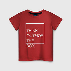 Детская футболка Think outside the box