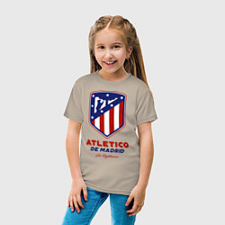 Футболка хлопковая детская Atlecito de Madrid, цвет: миндальный — фото 2