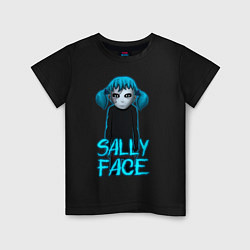Футболка хлопковая детская Sally Face, цвет: черный