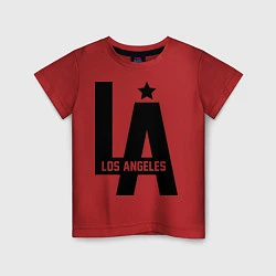 Футболка хлопковая детская Los Angeles Star, цвет: красный