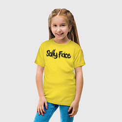 Футболка хлопковая детская SALLY FACE, цвет: желтый — фото 2