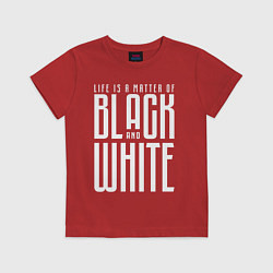 Футболка хлопковая детская Juventus: Black & White, цвет: красный