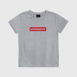 Футболка хлопковая детская Obey workout, цвет: меланж