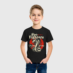 Футболка хлопковая детская Foo Fighters: FF Snake, цвет: черный — фото 2