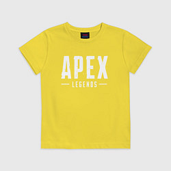 Футболка хлопковая детская Apex Legends, цвет: желтый