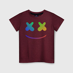 Детская футболка Marshmello: Rainbow Face