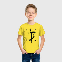 Футболка хлопковая детская DOOM Slayer, цвет: желтый — фото 2