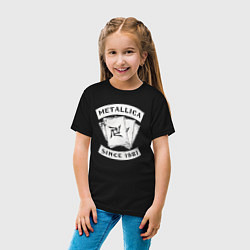 Футболка хлопковая детская Metallica Since 1981, цвет: черный — фото 2