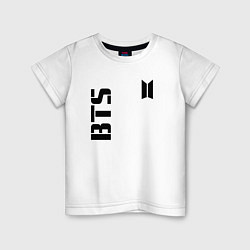 Футболка хлопковая детская BTS Army, цвет: белый