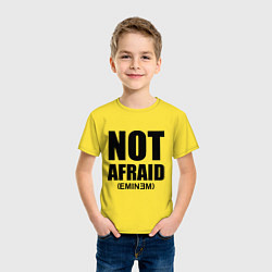 Футболка хлопковая детская Not Afraid, цвет: желтый — фото 2