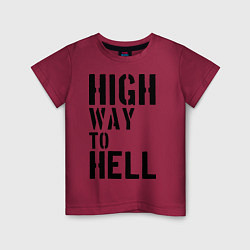 Детская футболка High way to hell