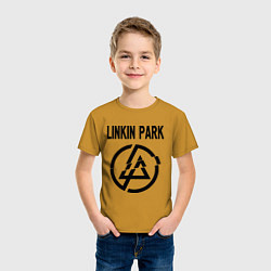 Футболка хлопковая детская Linkin Park, цвет: горчичный — фото 2