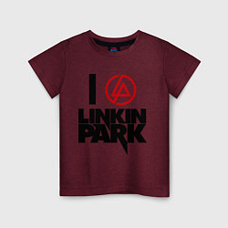 Детская футболка I love Linkin Park