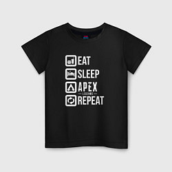 Детская футболка Eat, Sleep, Apex, Repeat