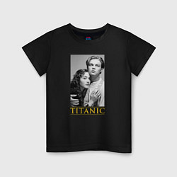 Футболка хлопковая детская Titanic: Jack & Rose, цвет: черный
