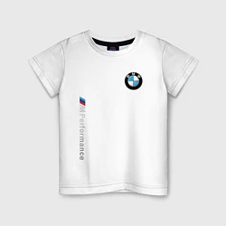 Футболка хлопковая детская BMW M PREFORMANCE, цвет: белый