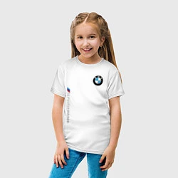 Футболка хлопковая детская BMW M PREFORMANCE, цвет: белый — фото 2