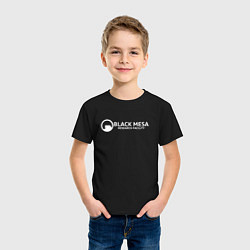 Футболка хлопковая детская Black Mesa: Research Facility, цвет: черный — фото 2