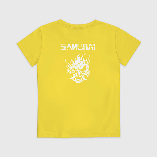 Детская футболка Cyberpunk Mask / Желтый – фото 2