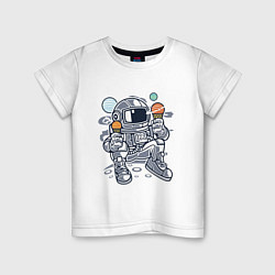 Детская футболка Космонавт и мороженка