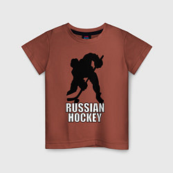 Детская футболка Russian Black Hockey