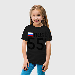 Футболка хлопковая детская RUS 55, цвет: черный — фото 2