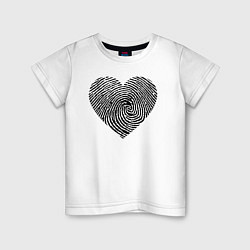 Детская футболка След на сердце