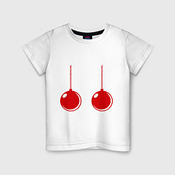 Детская футболка Елочные шары
