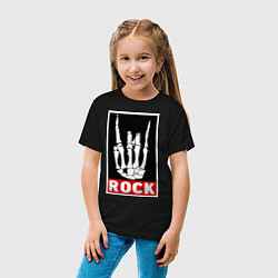 Футболка хлопковая детская Rock Undead, цвет: черный — фото 2
