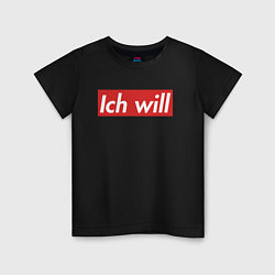 Детская футболка Ich will