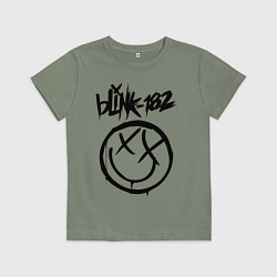 Футболка хлопковая детская BLINK-182, цвет: авокадо