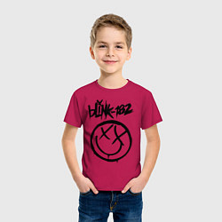 Футболка хлопковая детская BLINK-182, цвет: маджента — фото 2