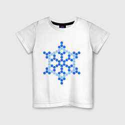 Детская футболка Cнежинка мозайка