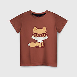 Детская футболка Лисенок в очках