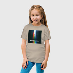 Футболка хлопковая детская IMAGINE DRAGONS, цвет: миндальный — фото 2