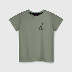 Детская футболка Москва-чёрный логотип