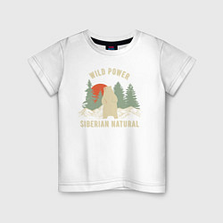 Детская футболка Сибирь Дикая сила