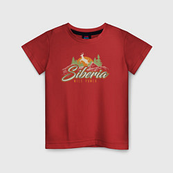 Детская футболка Сибирь Дикая сила