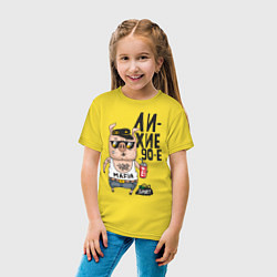 Футболка хлопковая детская Лихие 90-е, цвет: желтый — фото 2