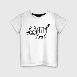Детская футболка Рисунок кота