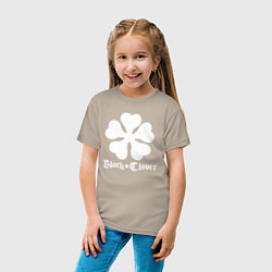 Футболка хлопковая детская Black Clover, цвет: миндальный — фото 2