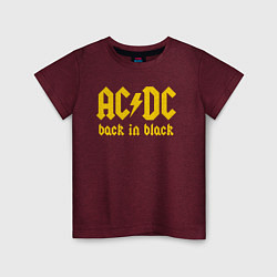 Детская футболка ACDC BACK IN BLACK